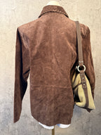 Suede leather jacket