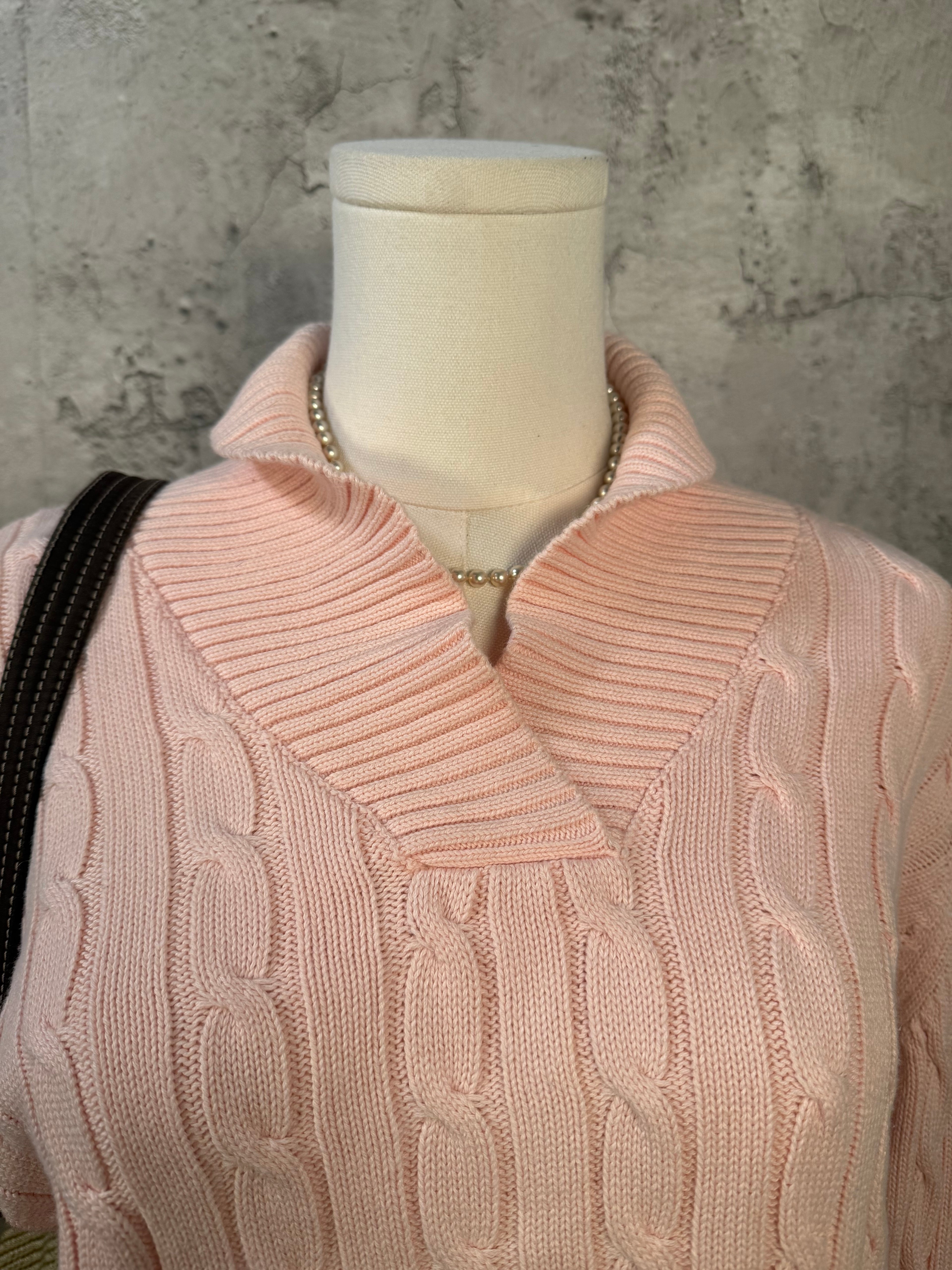 Chaps pink sweater