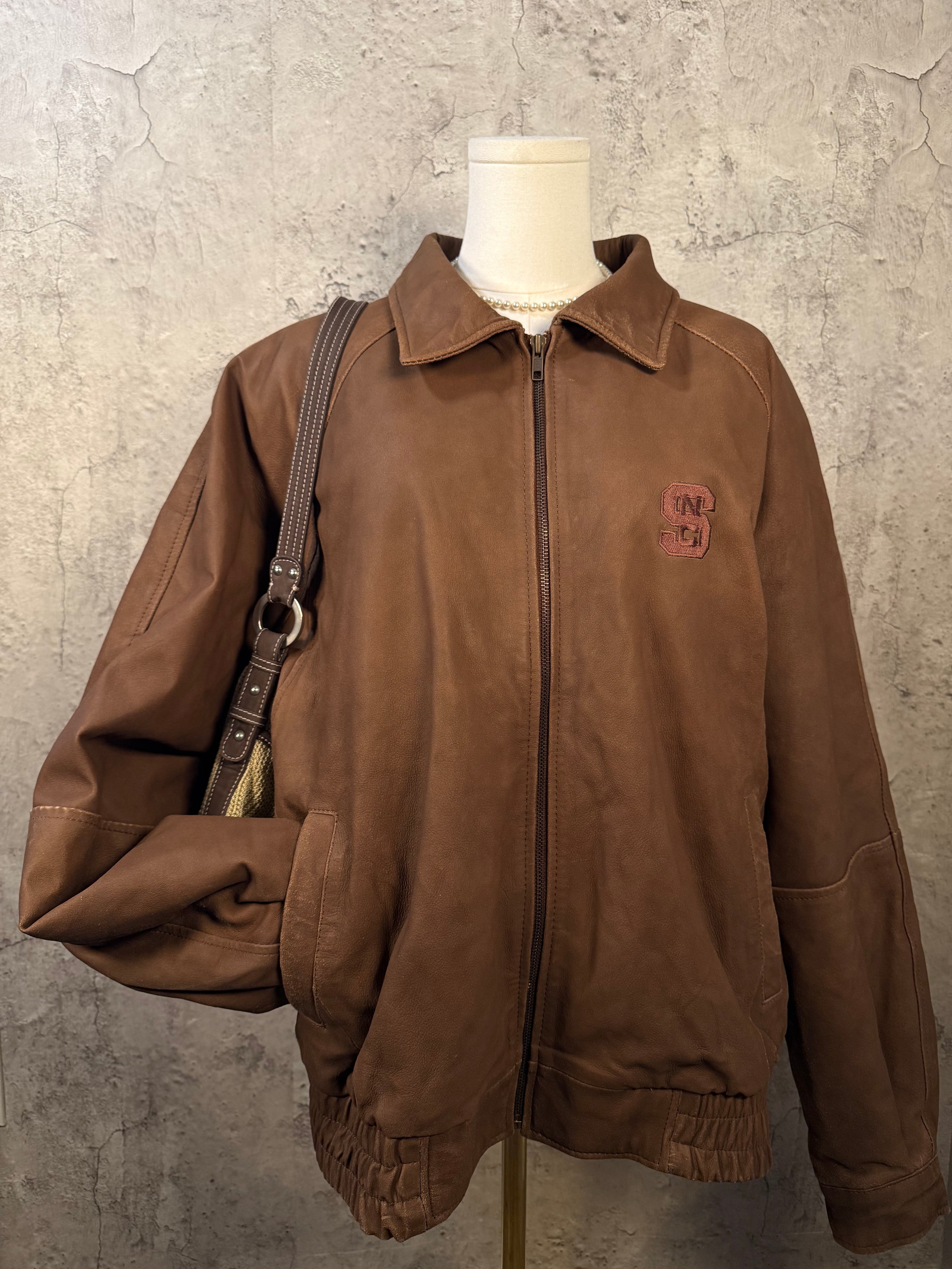 Burks Bay leather jacket