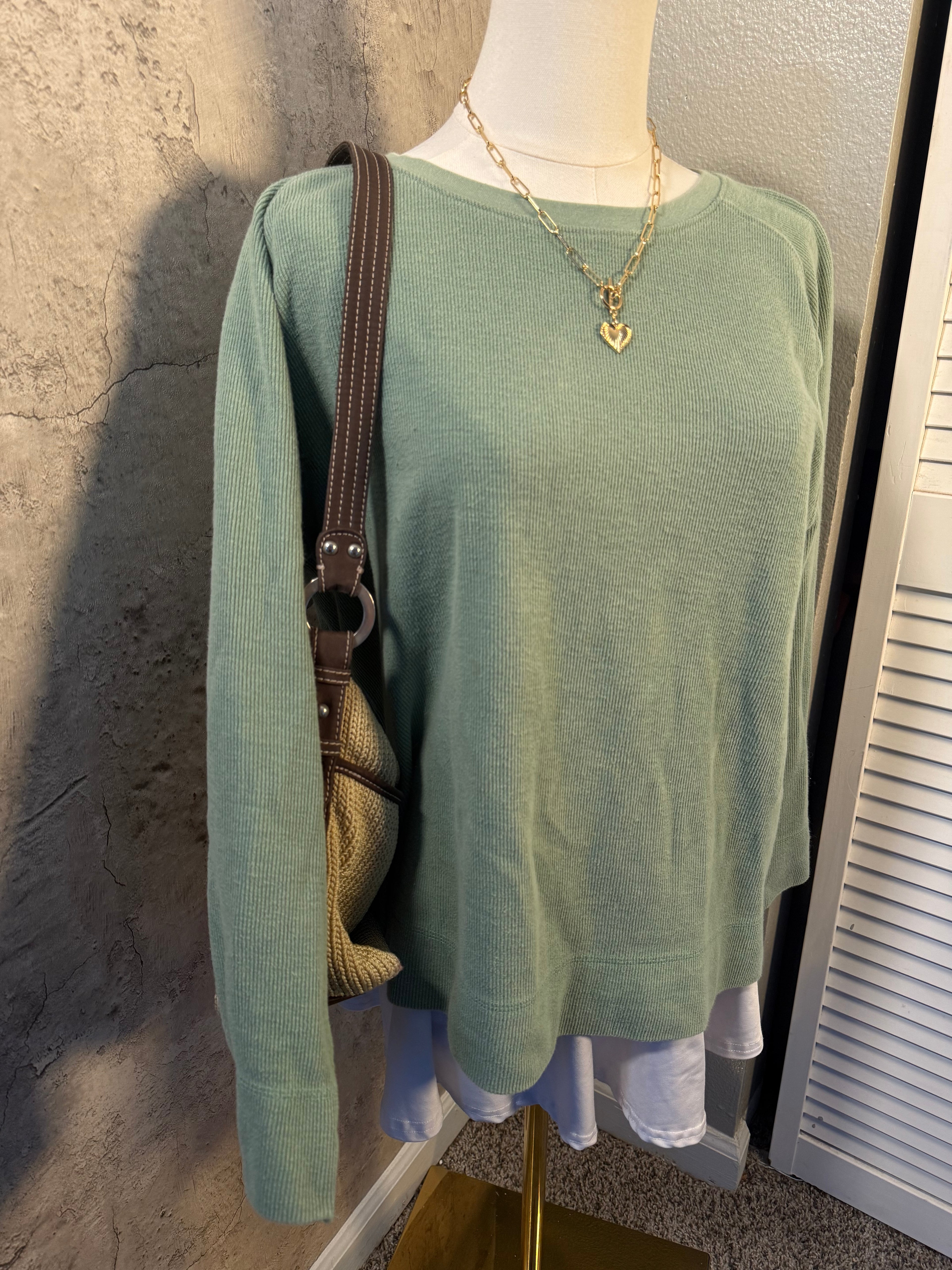 Green sweater