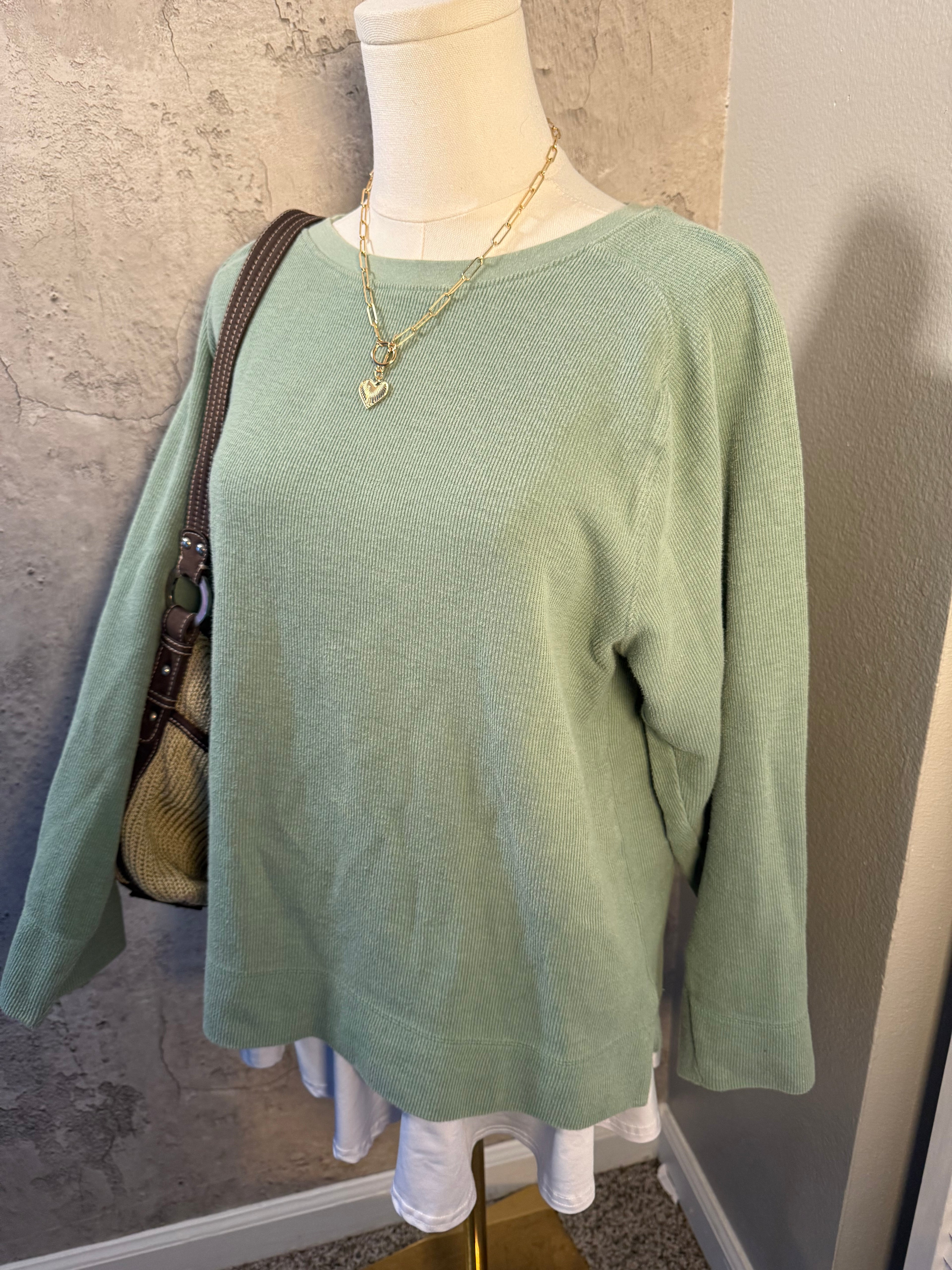 Green sweater