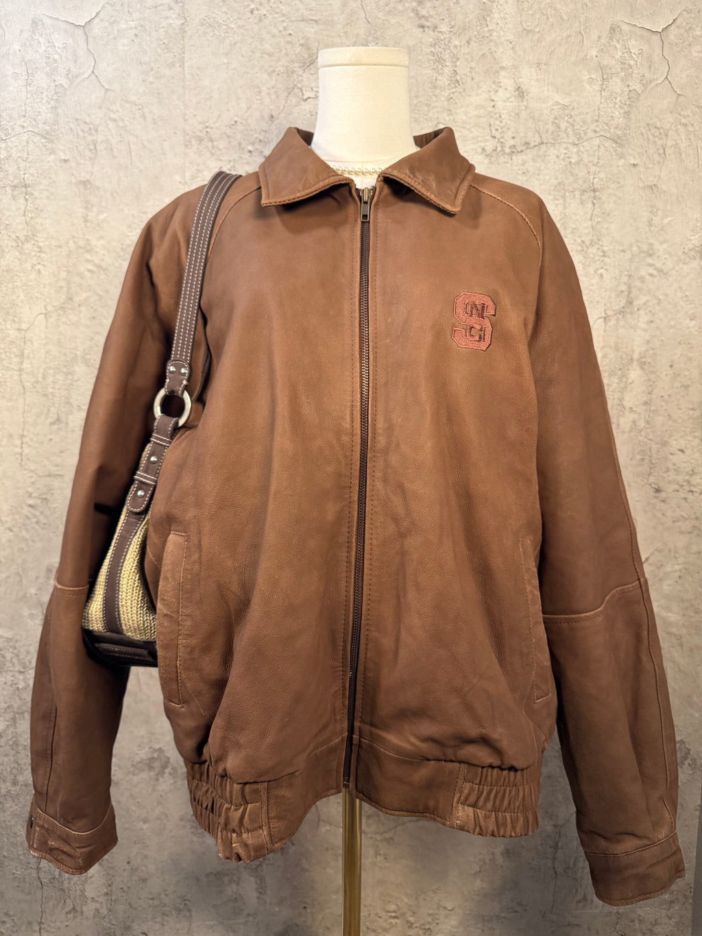 Burks Bay leather jacket
