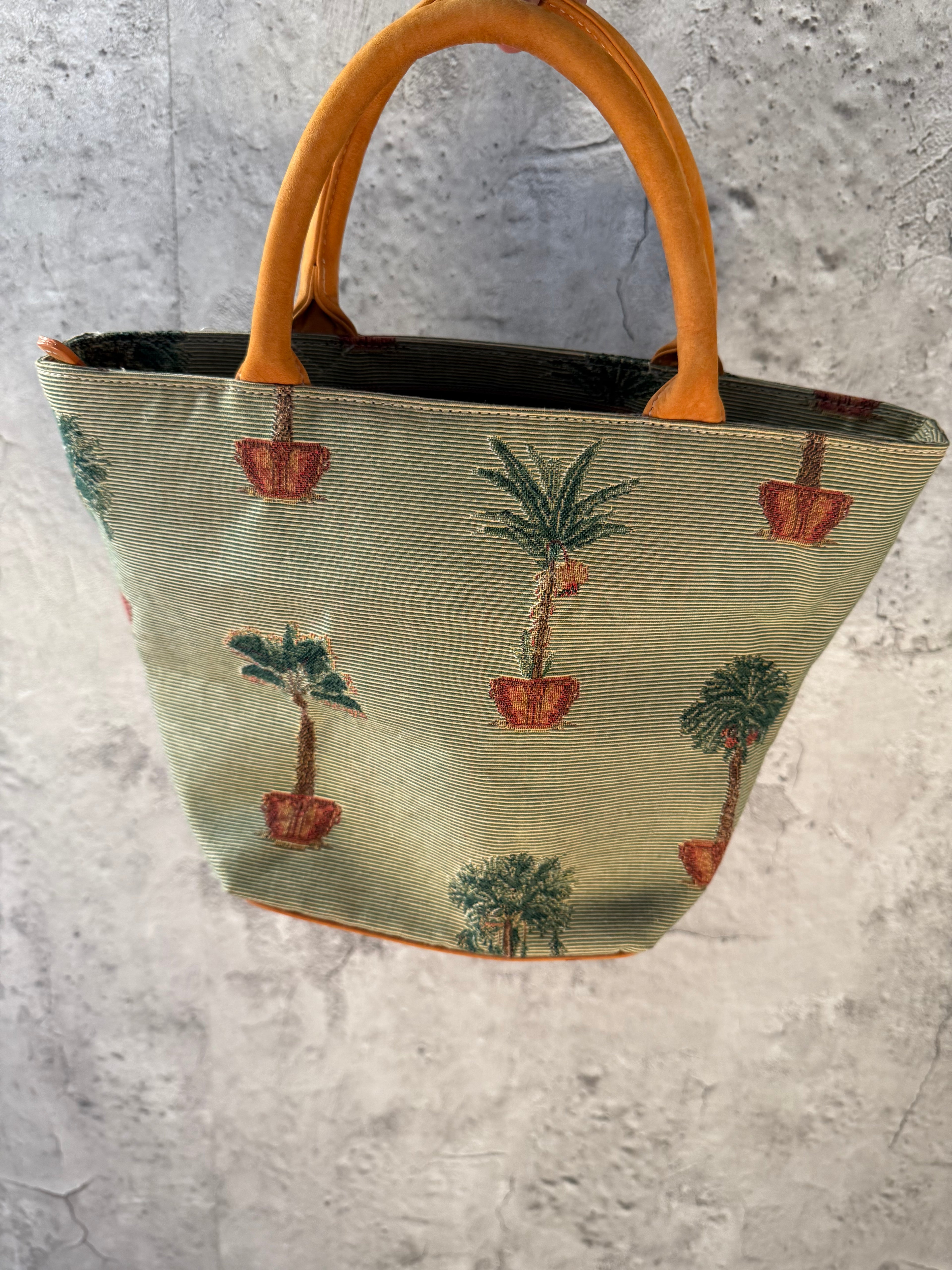 Orange and green bag