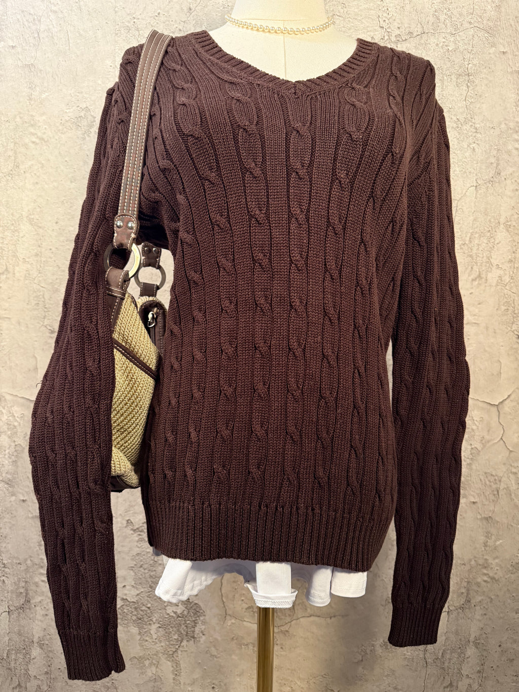 Jones New York brown sweatshirt