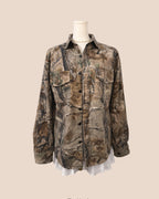 Camo button up