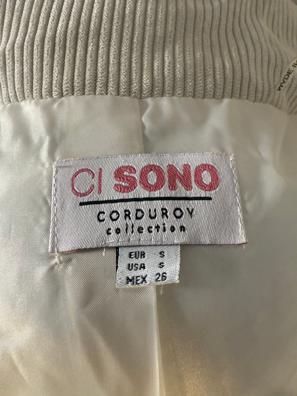 Corduroy puffer jacket