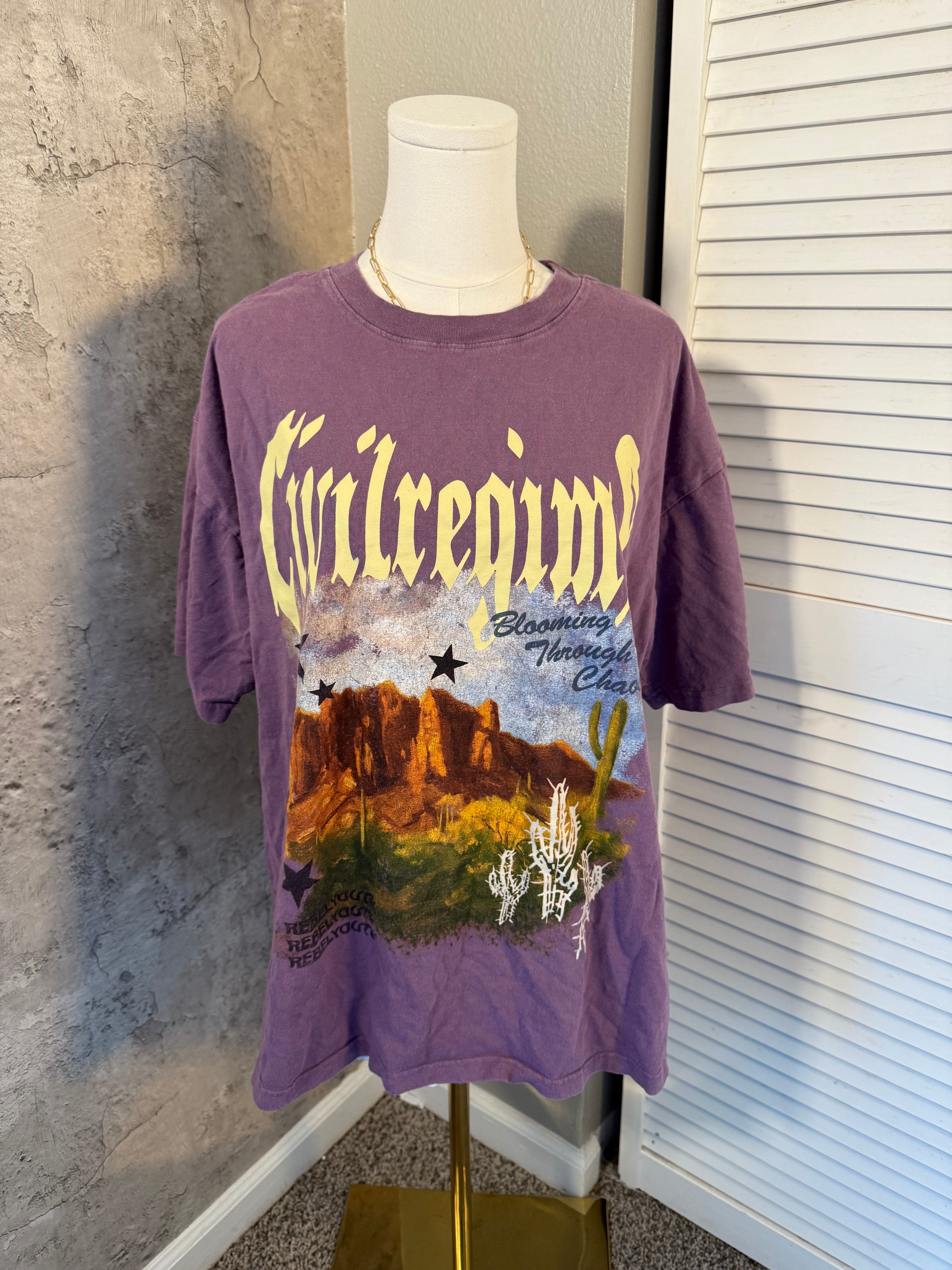 Purple tee