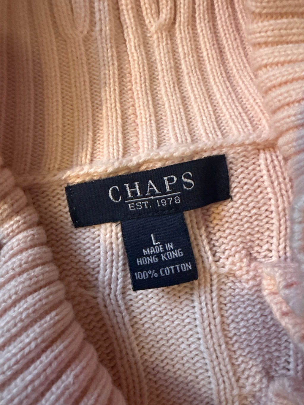 Chaps pink sweater