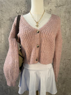 Pink cardigan