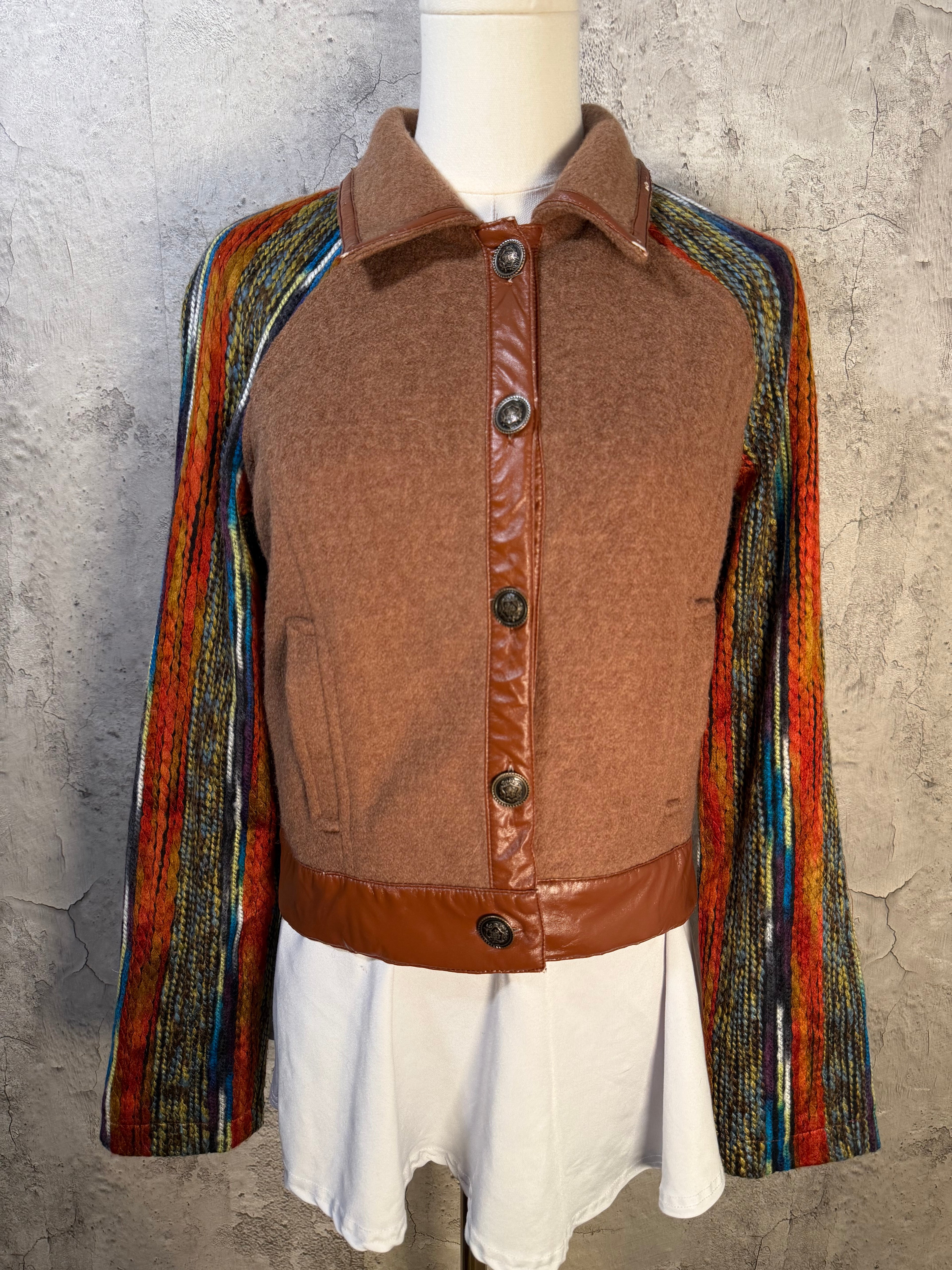 Multicolor Brown Jacket