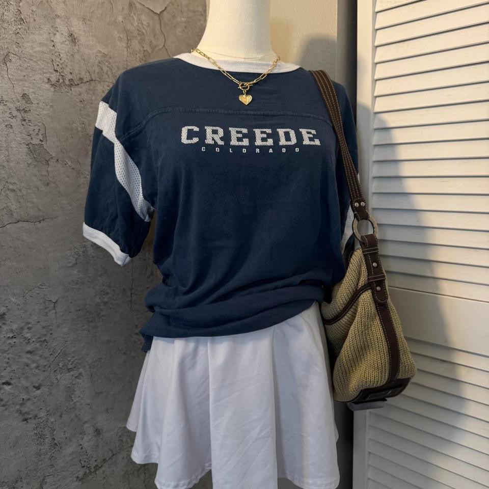 Navy tee