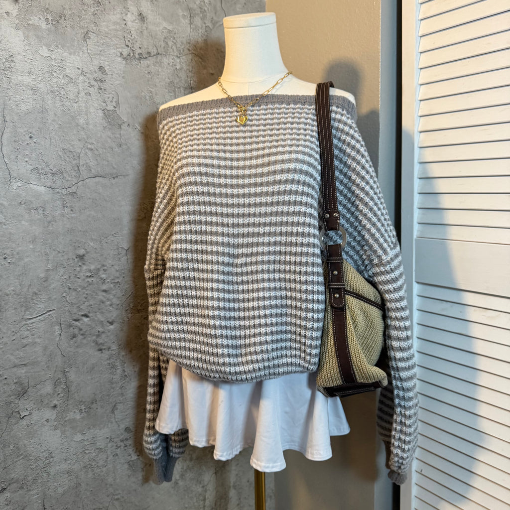 Off the shoulder sweater