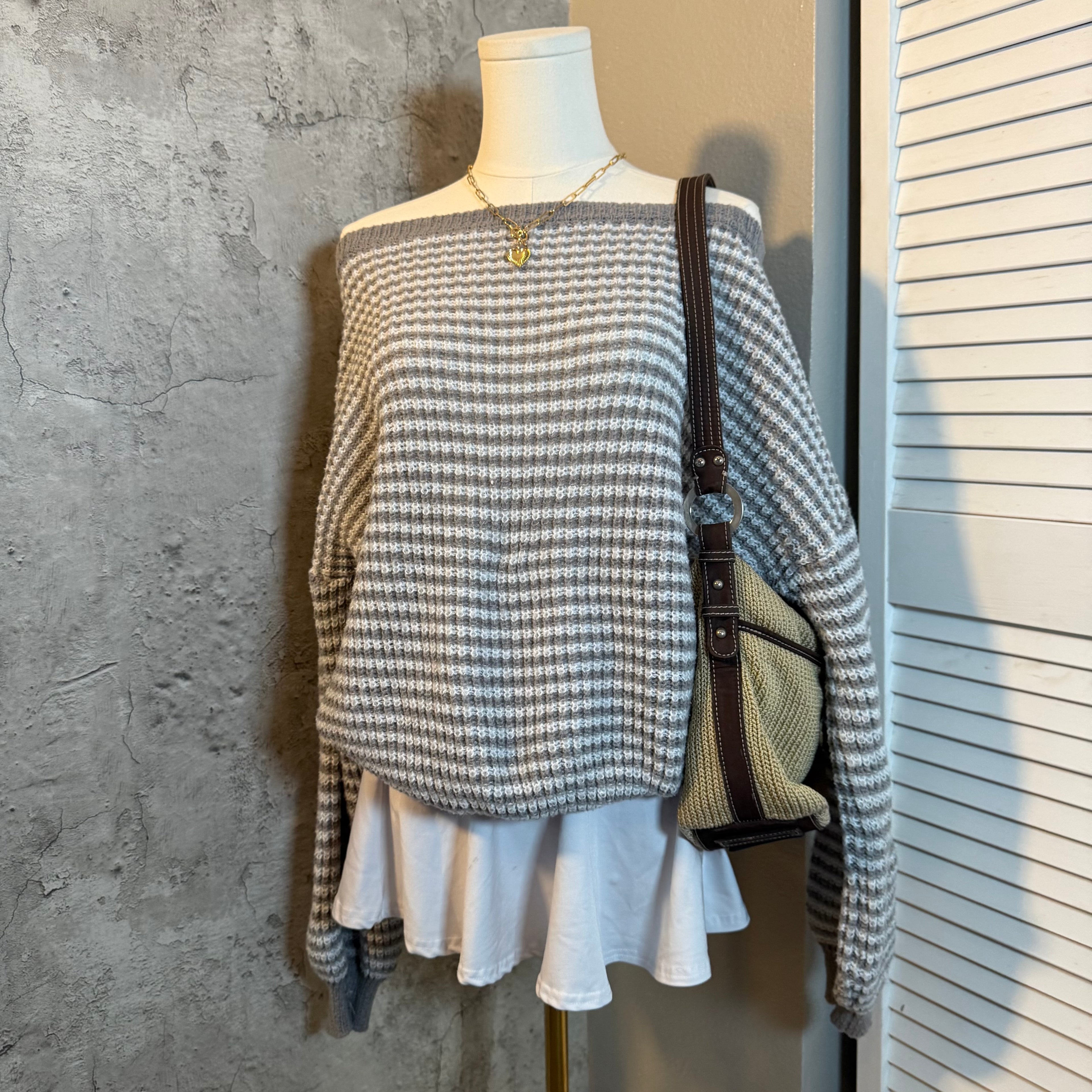 Off the shoulder sweater