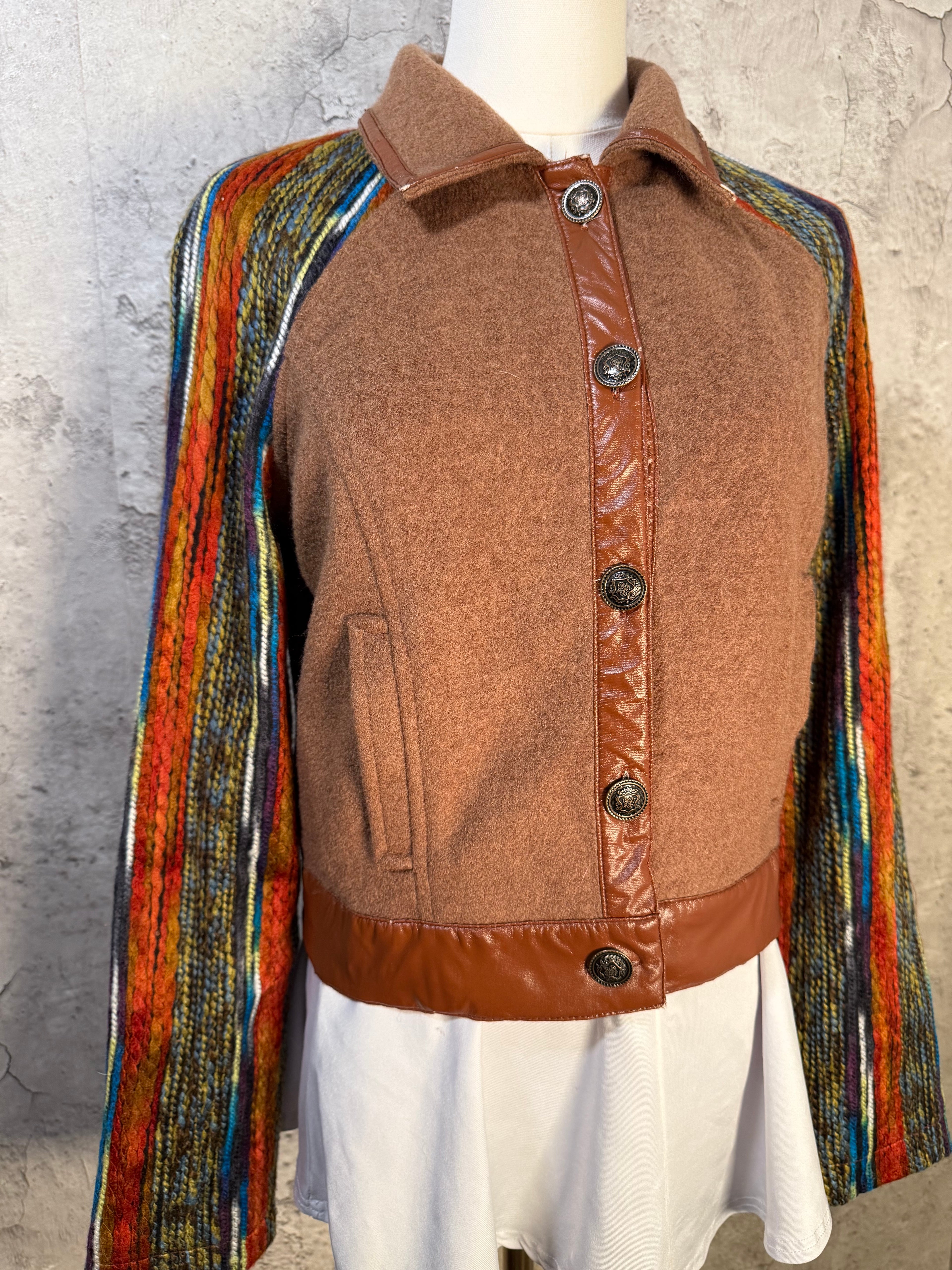 Multicolor Brown Jacket