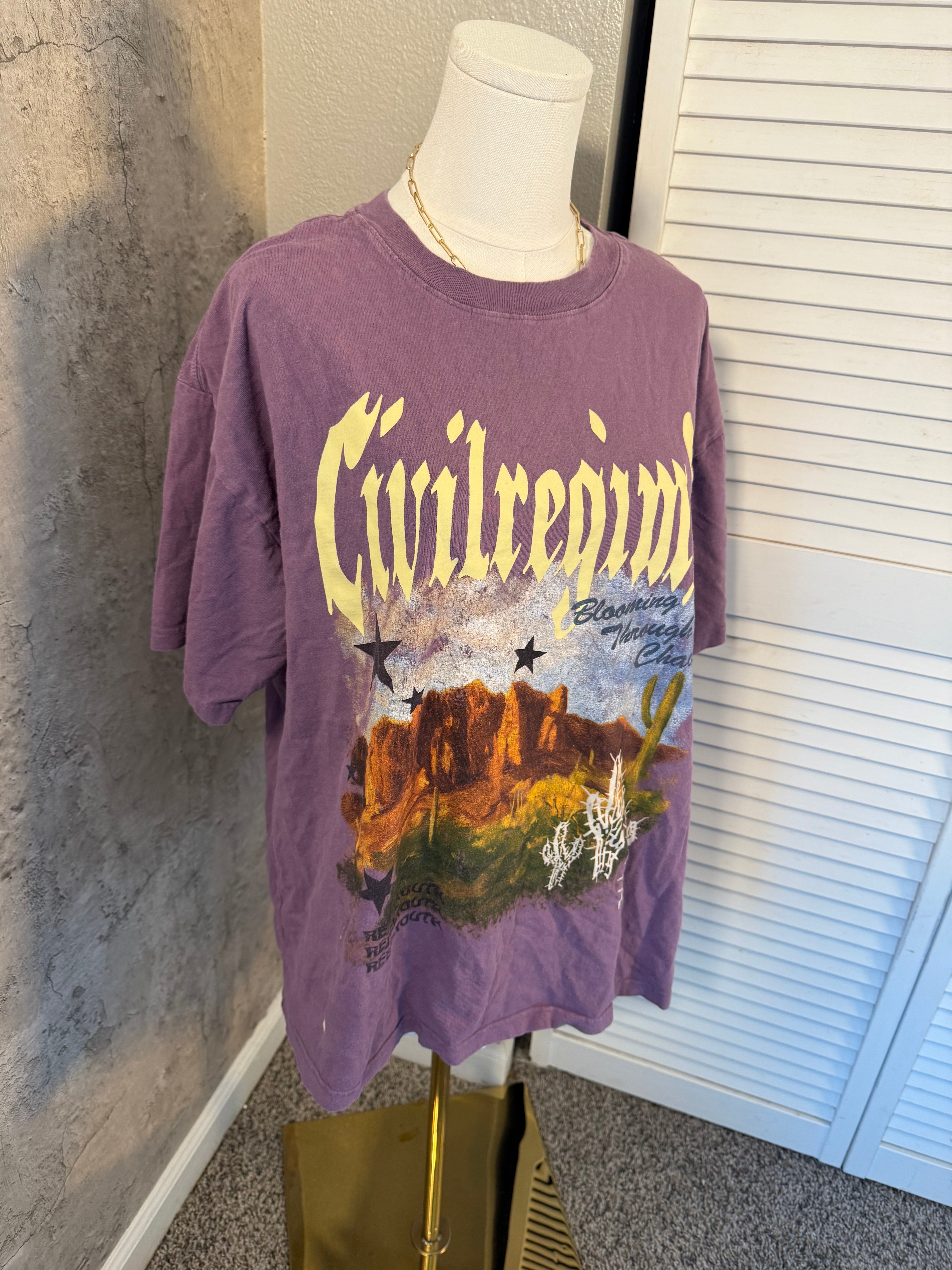 Purple tee