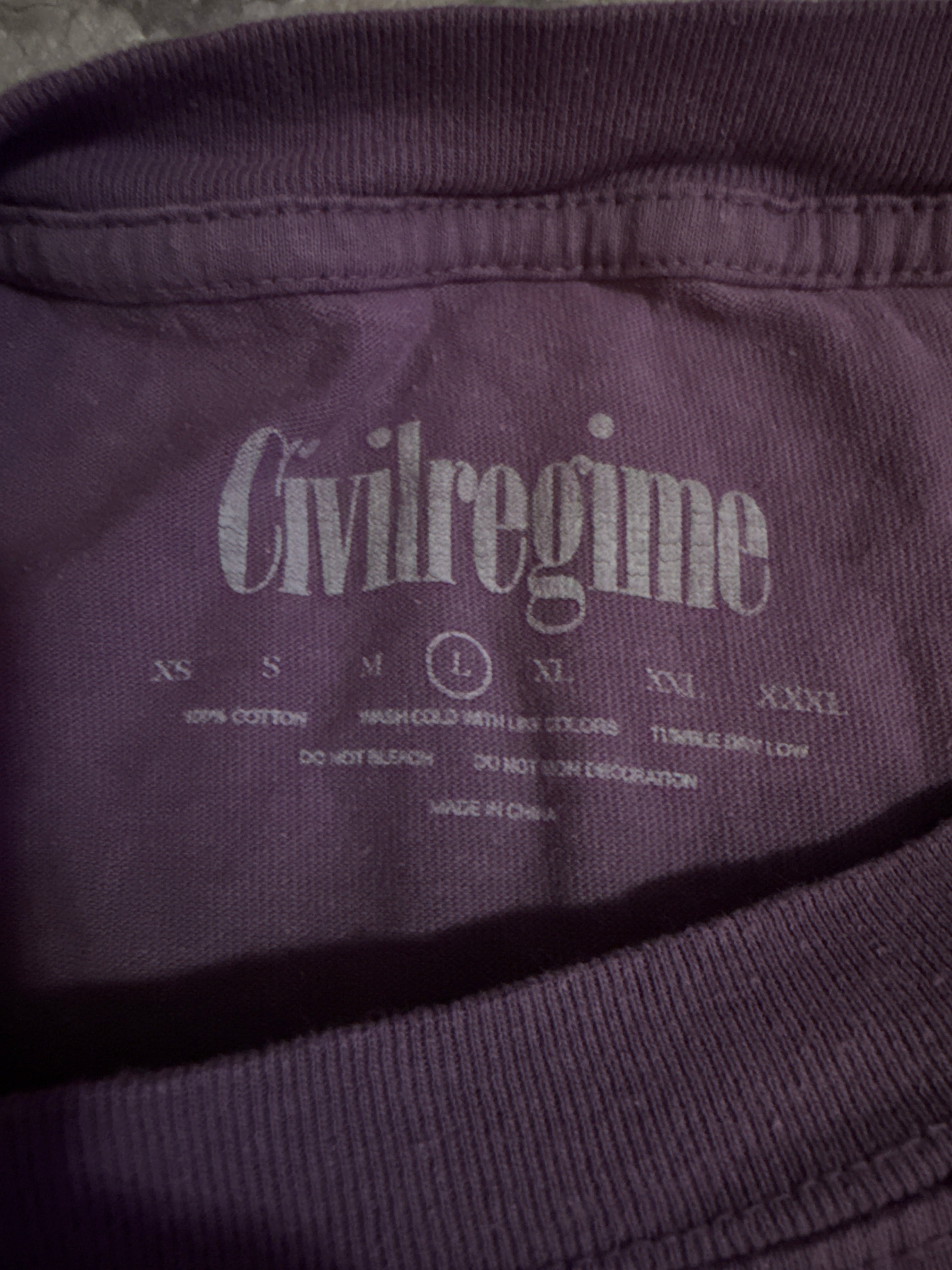 Purple tee