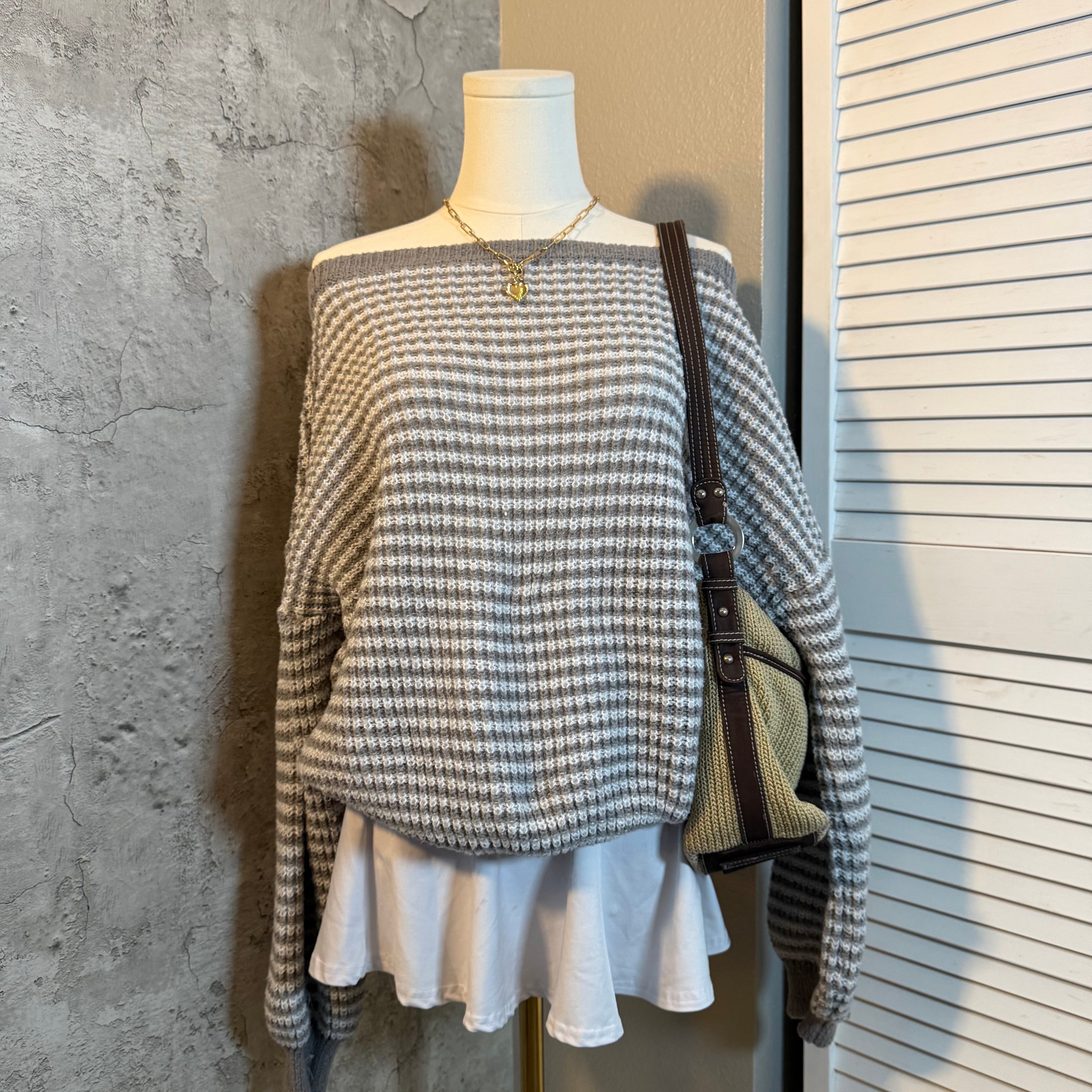 Off the shoulder sweater