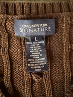 Jones New York brown sweatshirt