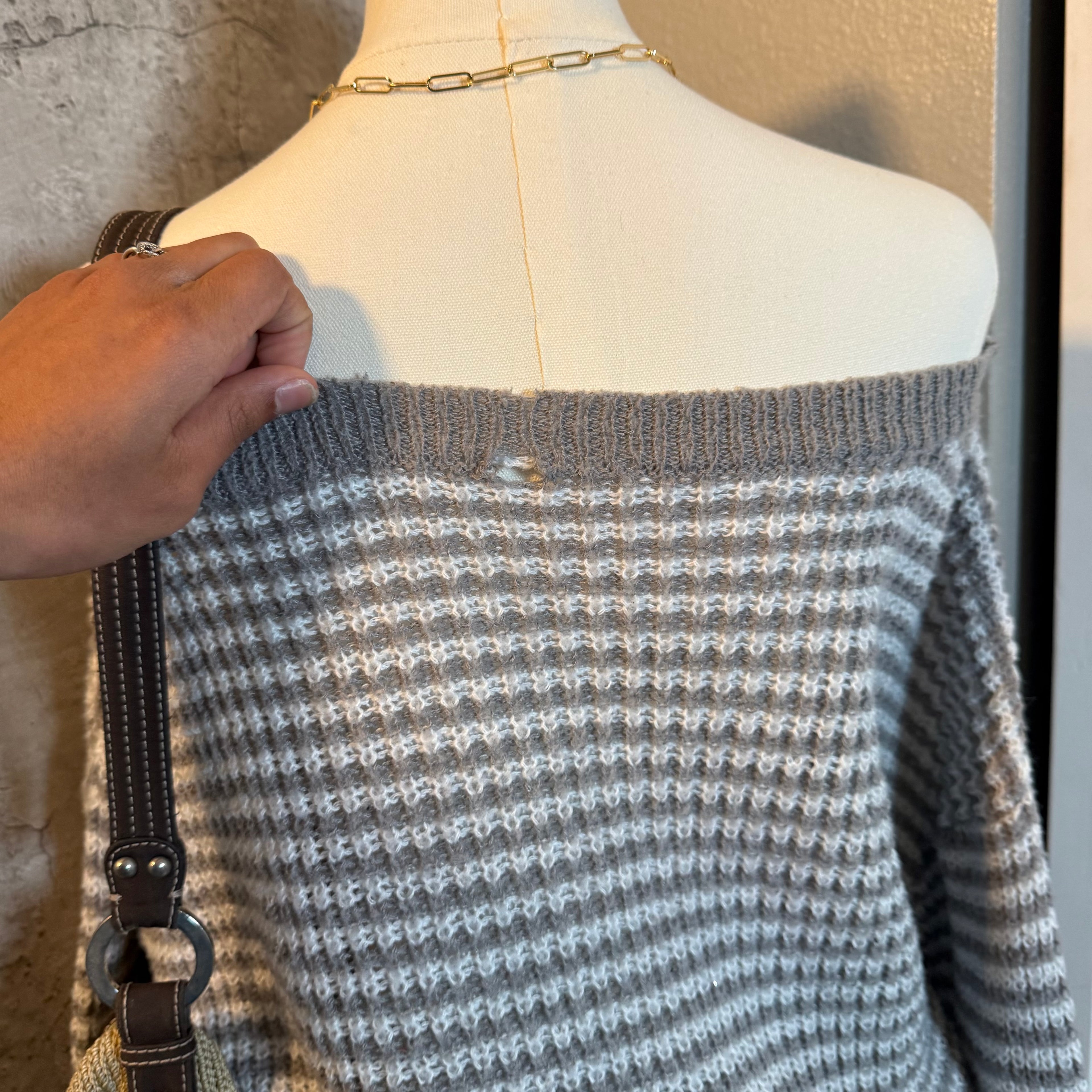 Off the shoulder sweater