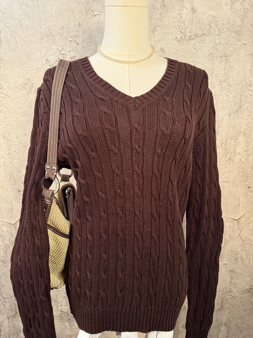 Jones New York brown sweatshirt