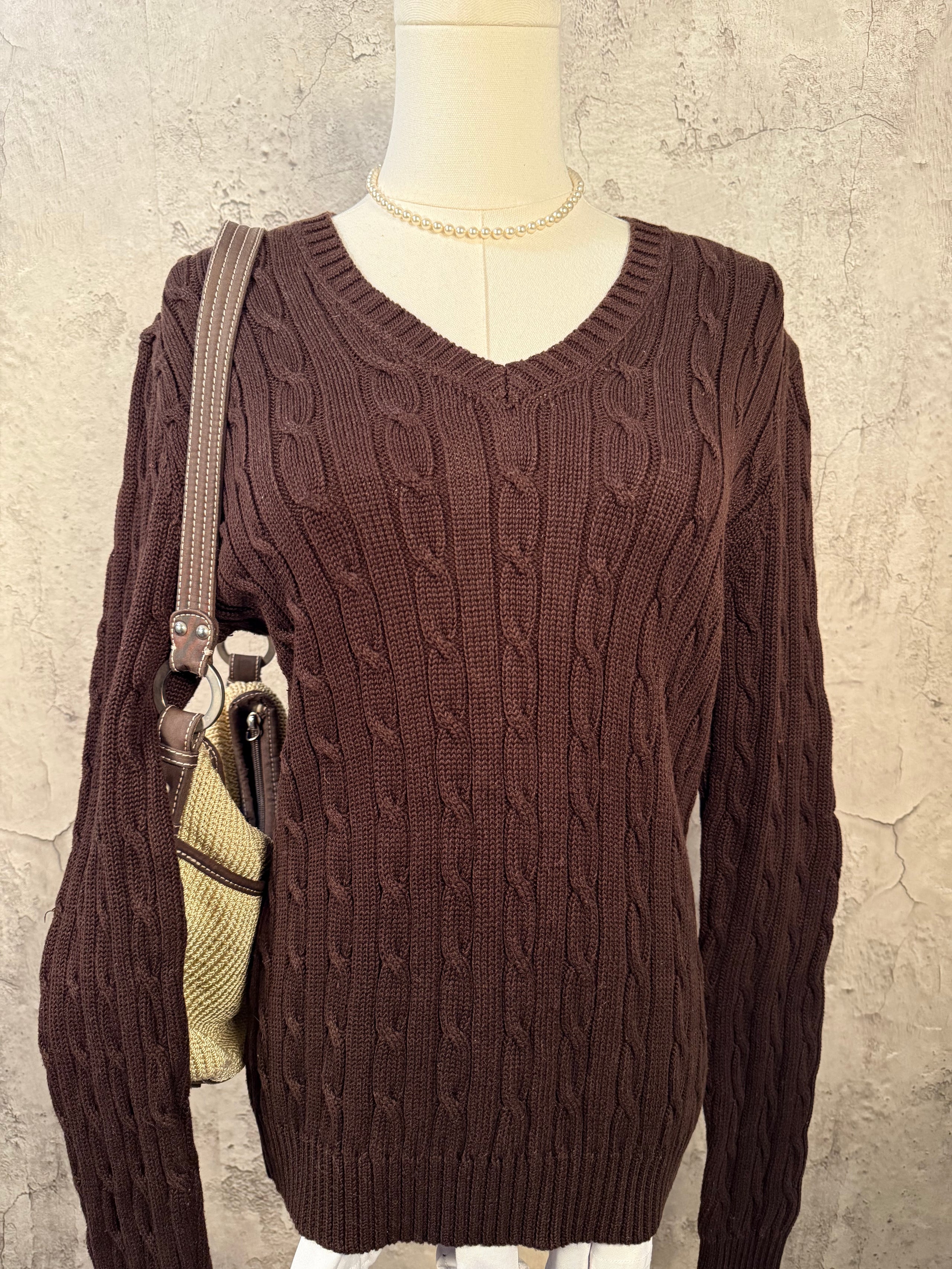 Jones New York brown sweatshirt