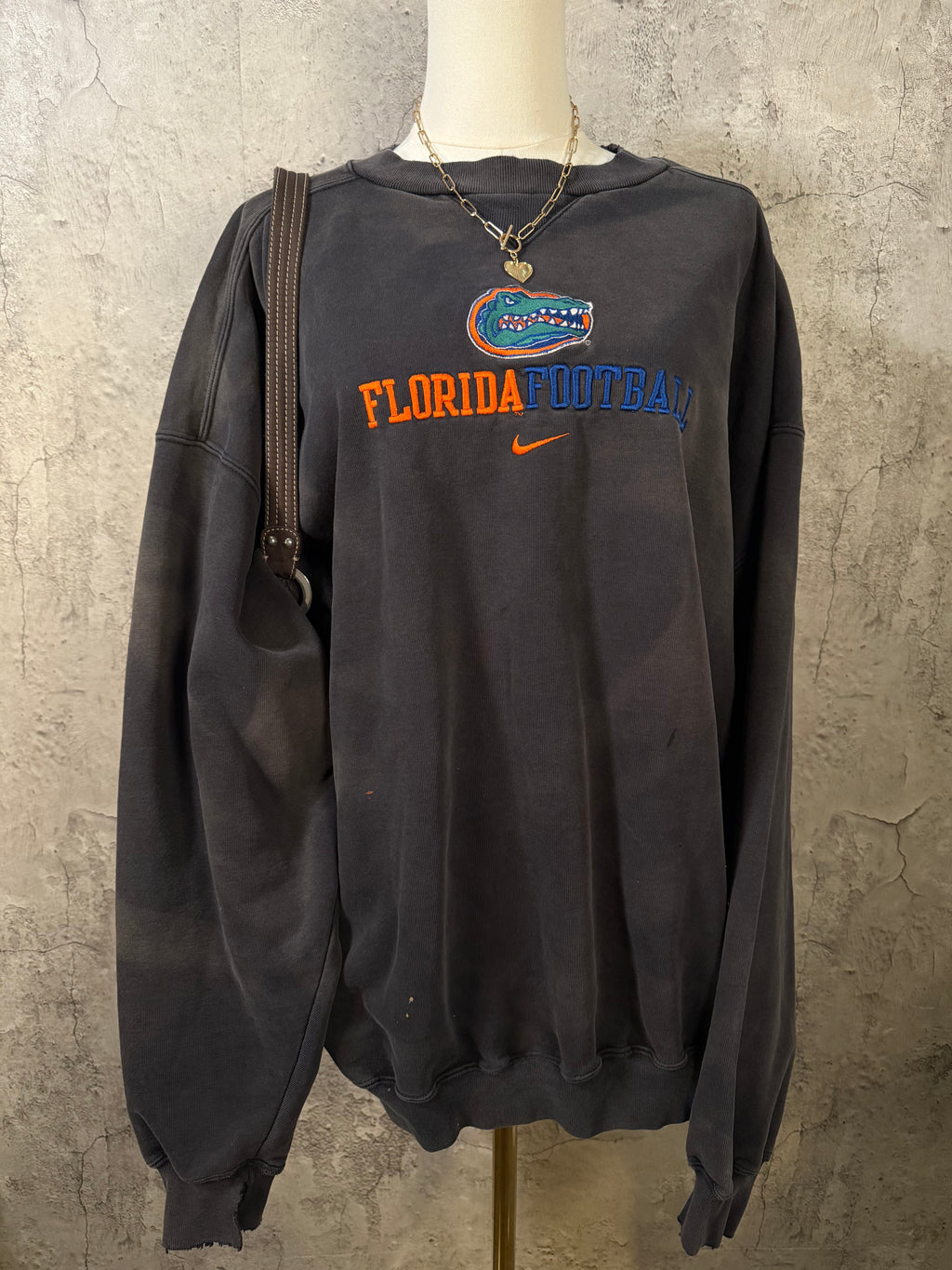 UF distressed crewneck