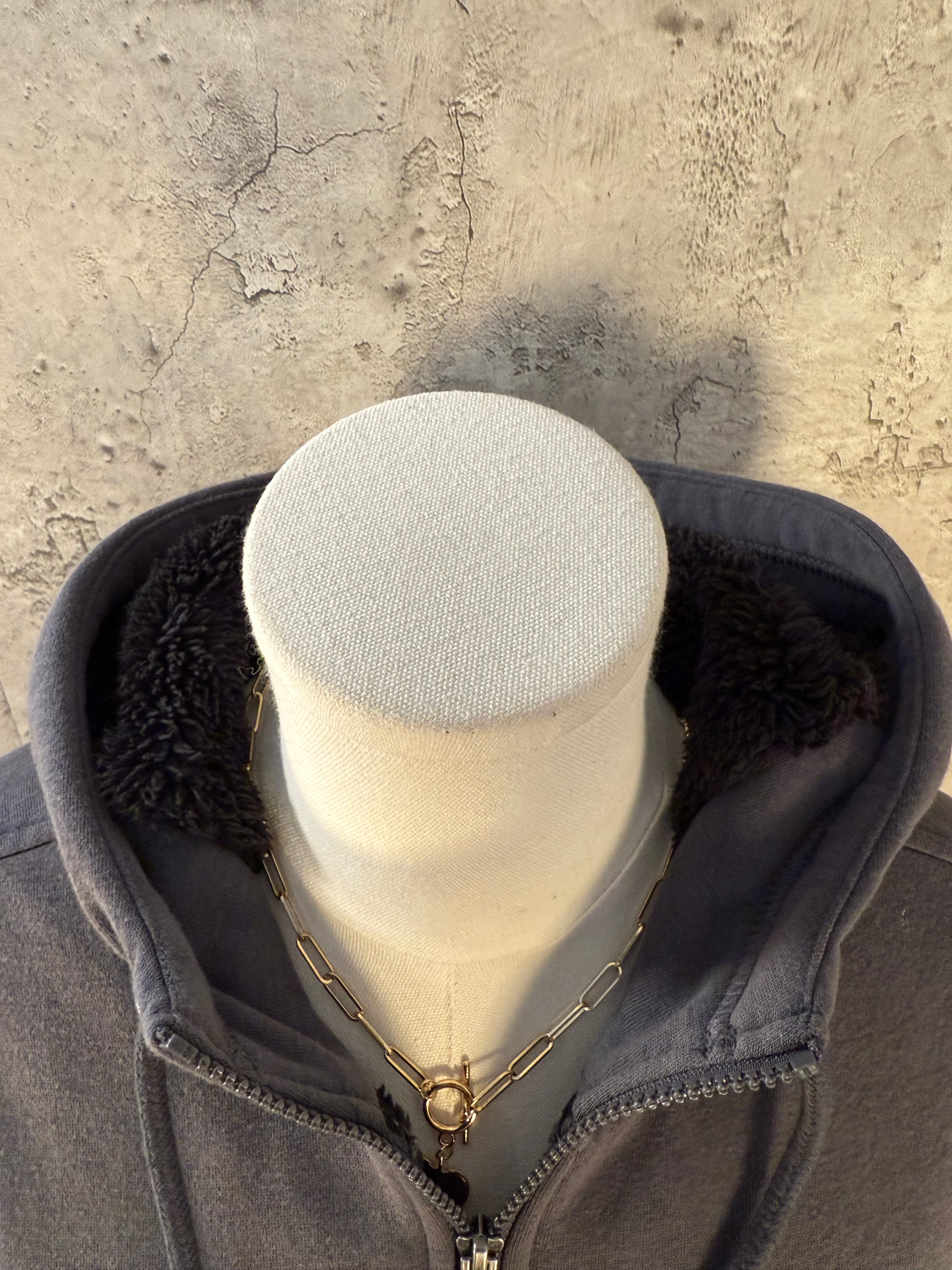 Fur coated Gray hoodie