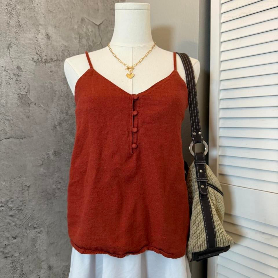 Dark orange top