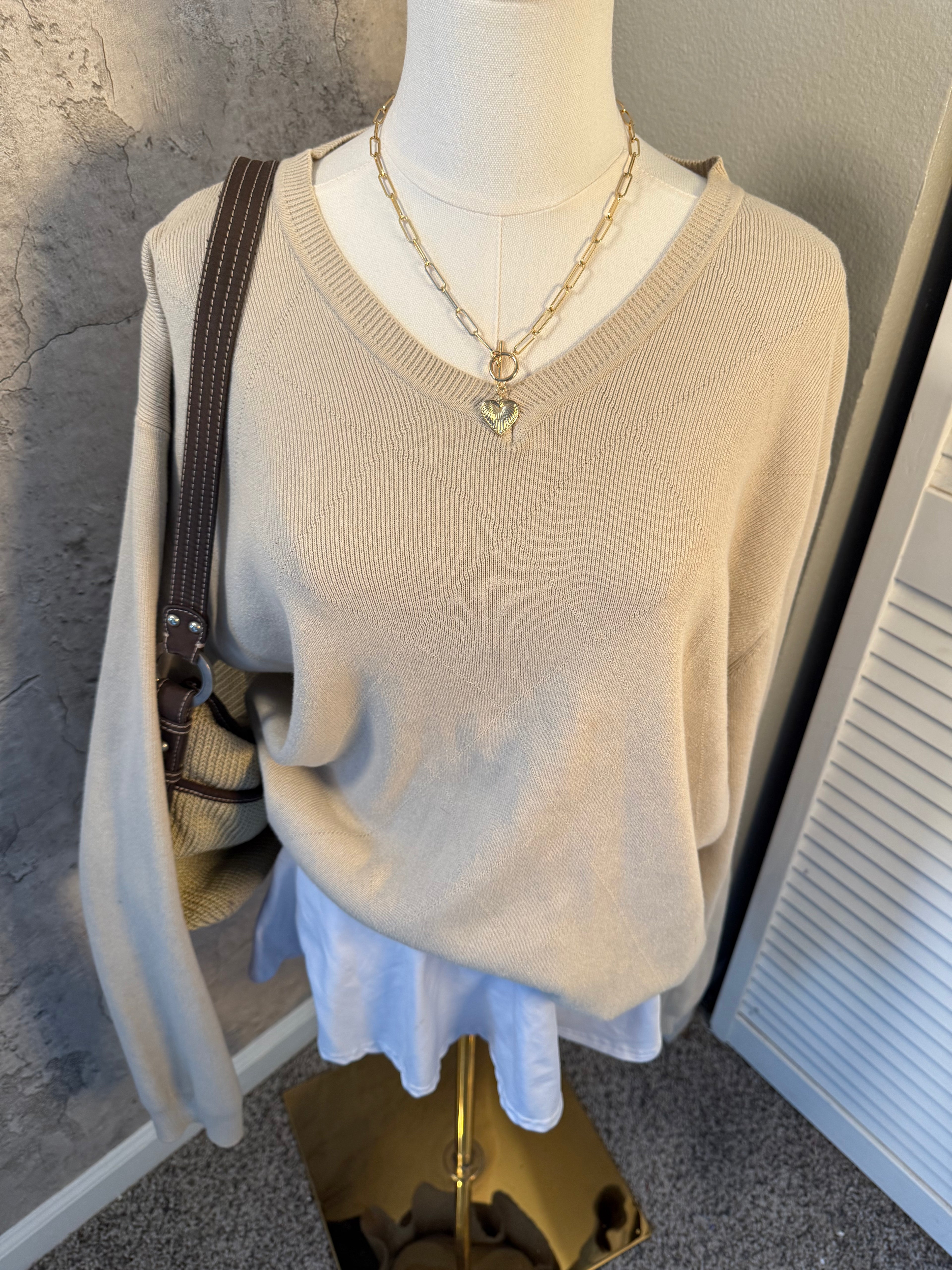 Tan sweater