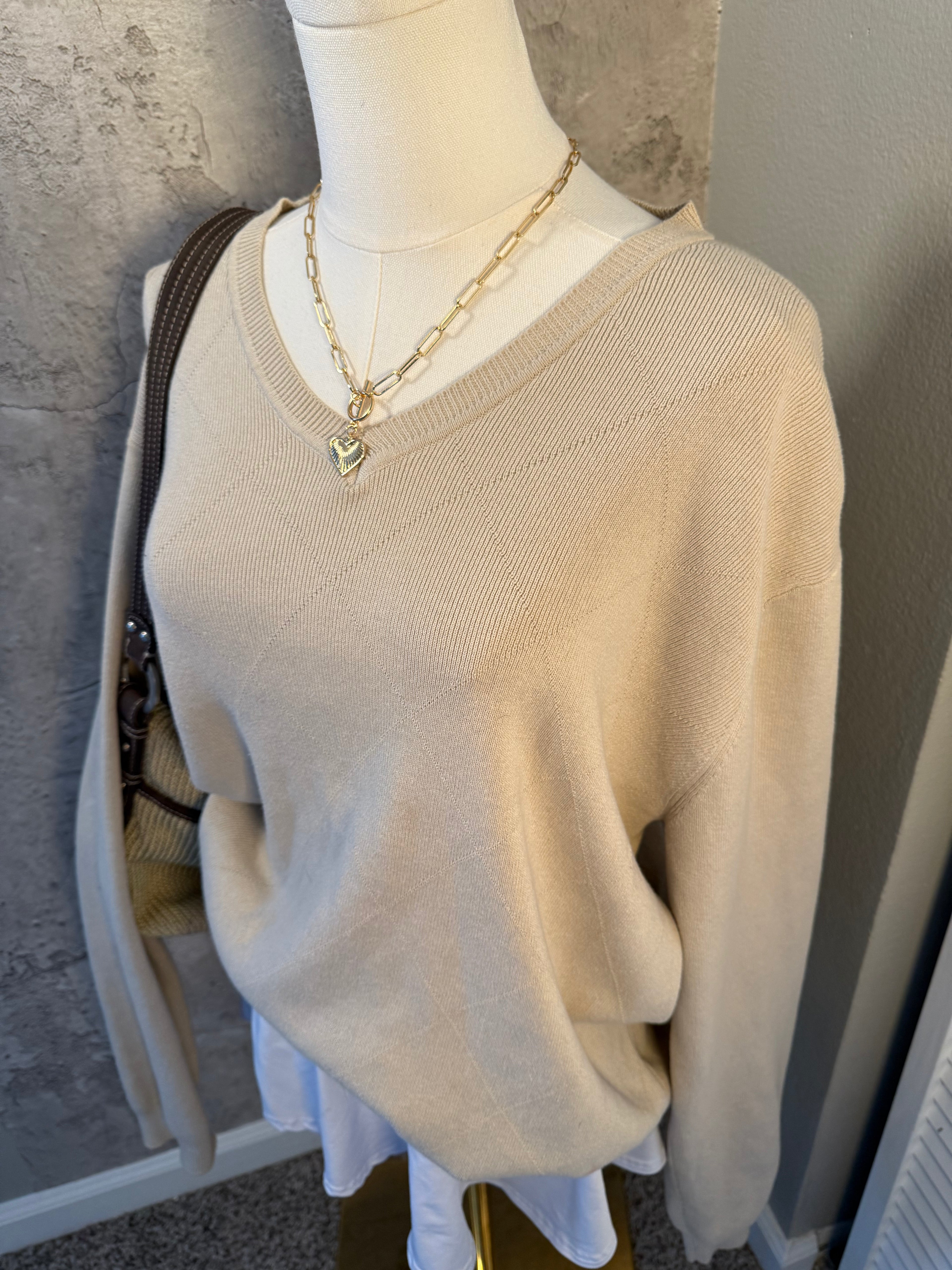 Tan sweater